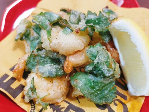 えびと大葉の天ぷら★レモン添え